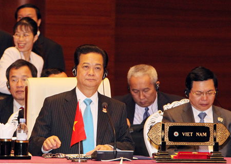 Thủ tướng Nguyễn Tấn Dũng phát biểu về biển Đông tại hội nghị cấp cao ASEAN